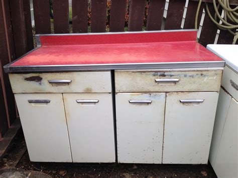 vintage metal kitchen cabinets value